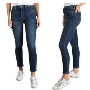 RE/DONE Comfort Stretch High Rise Crop Jean Size 25 NWT